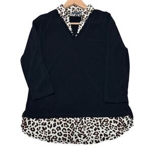 Adrianna Papell Mixed Media 3/4 Sleeve